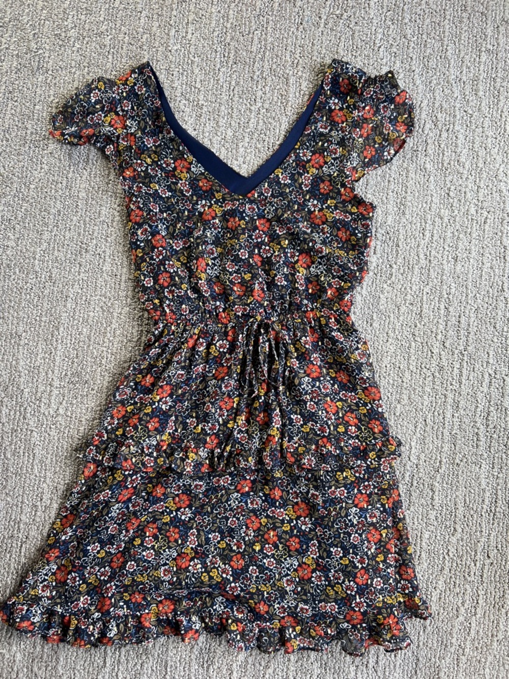 Women’s/Jrs Floral Ruffle Dress